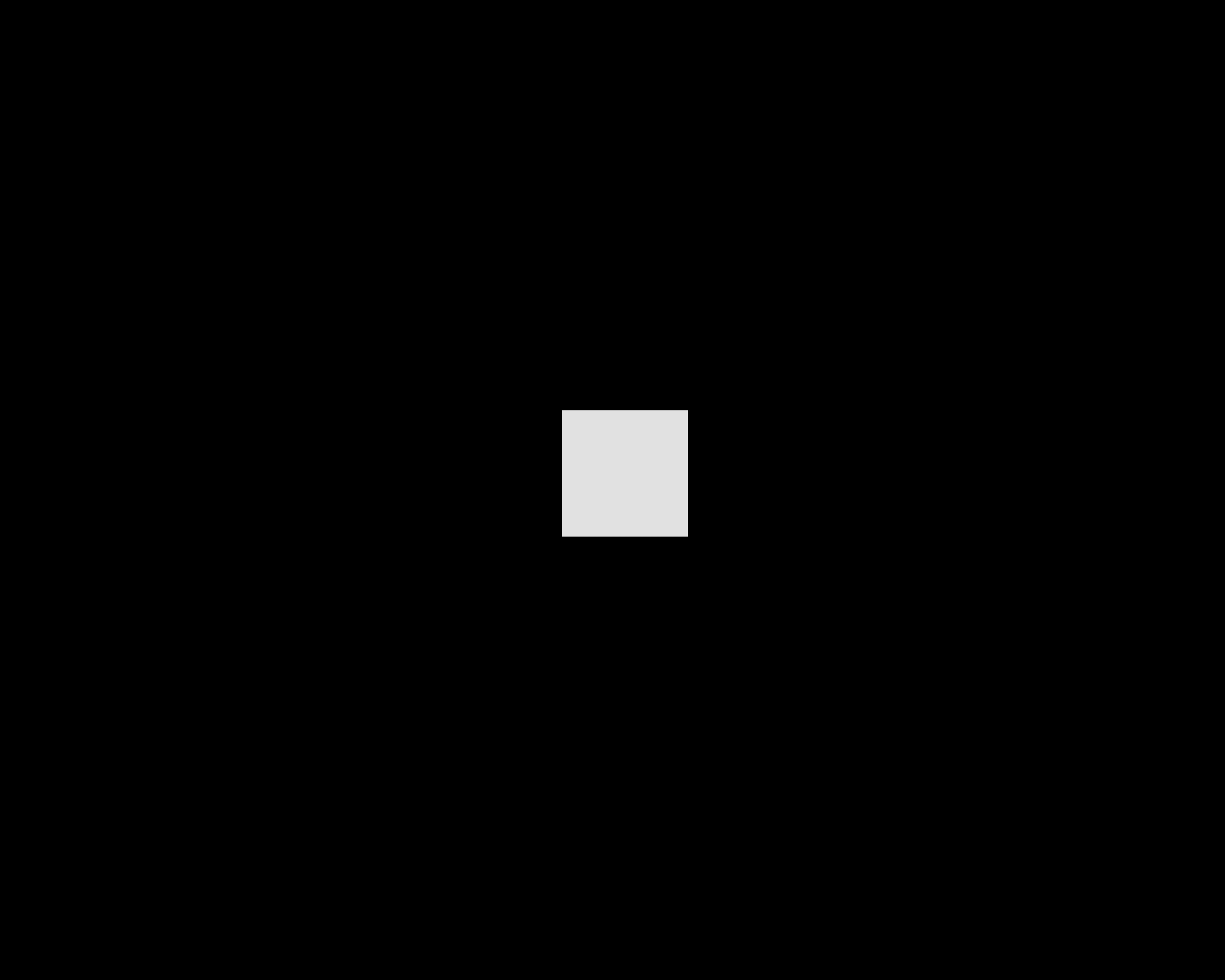 white cube of self on black background